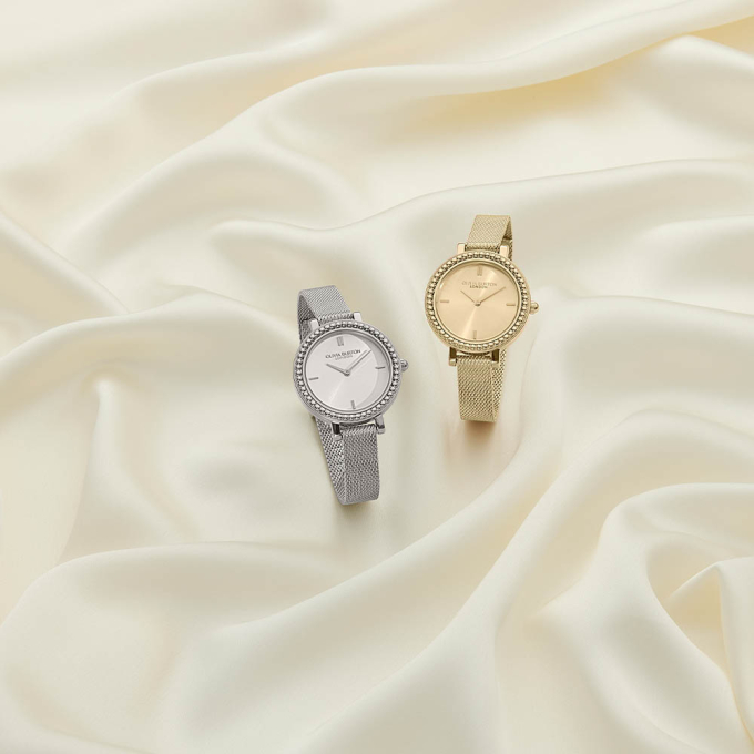 빈티지 비드 실버 메쉬