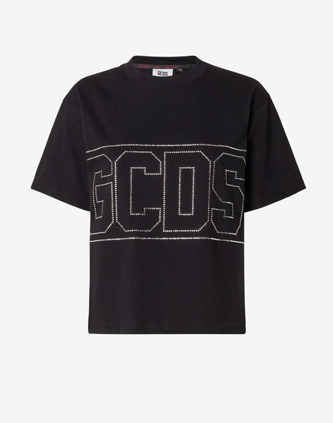 블링 GCDS 로고 티셔츠 