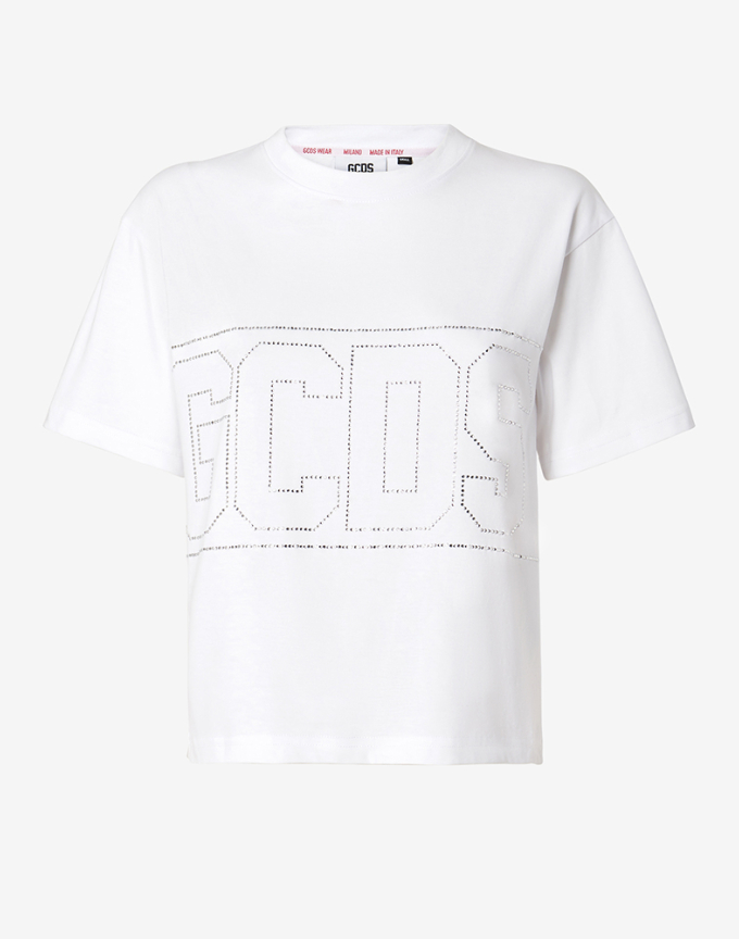 블링 GCDS 로고 티셔츠 