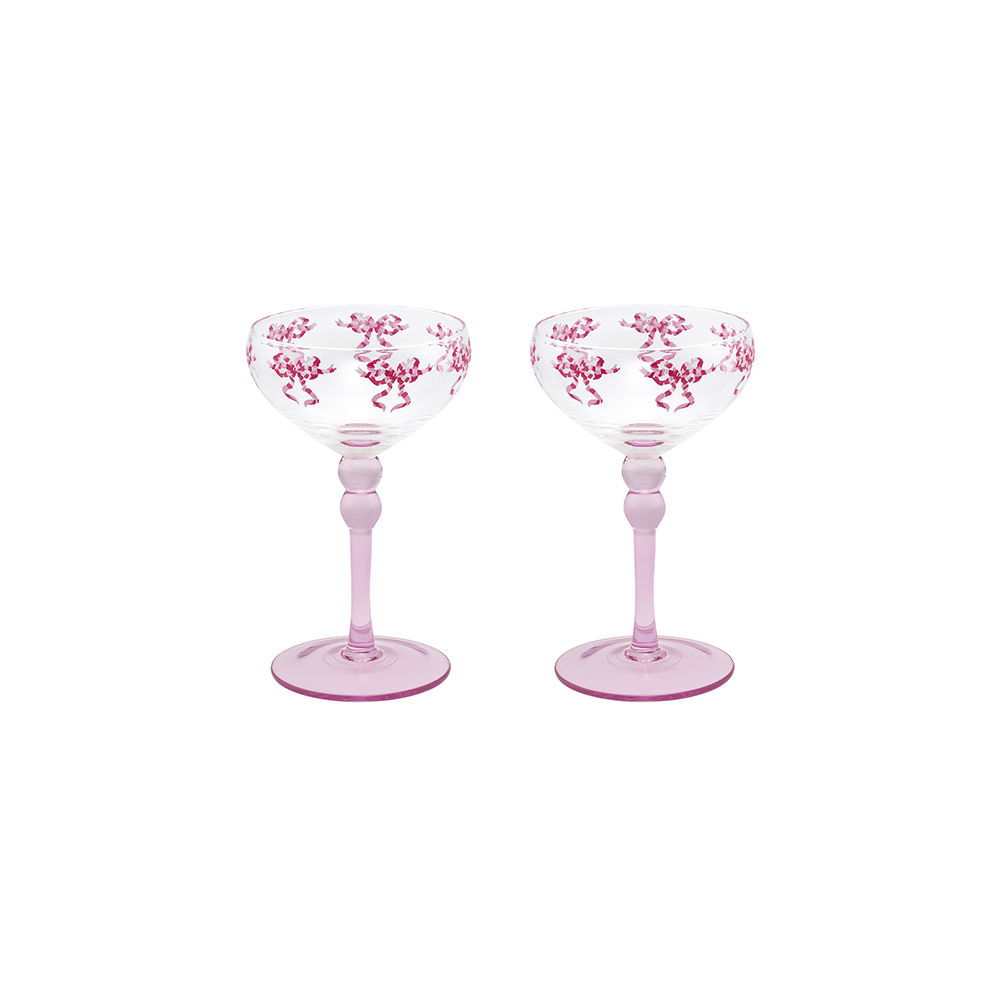 쿠페 글라스 잔 2개 세트