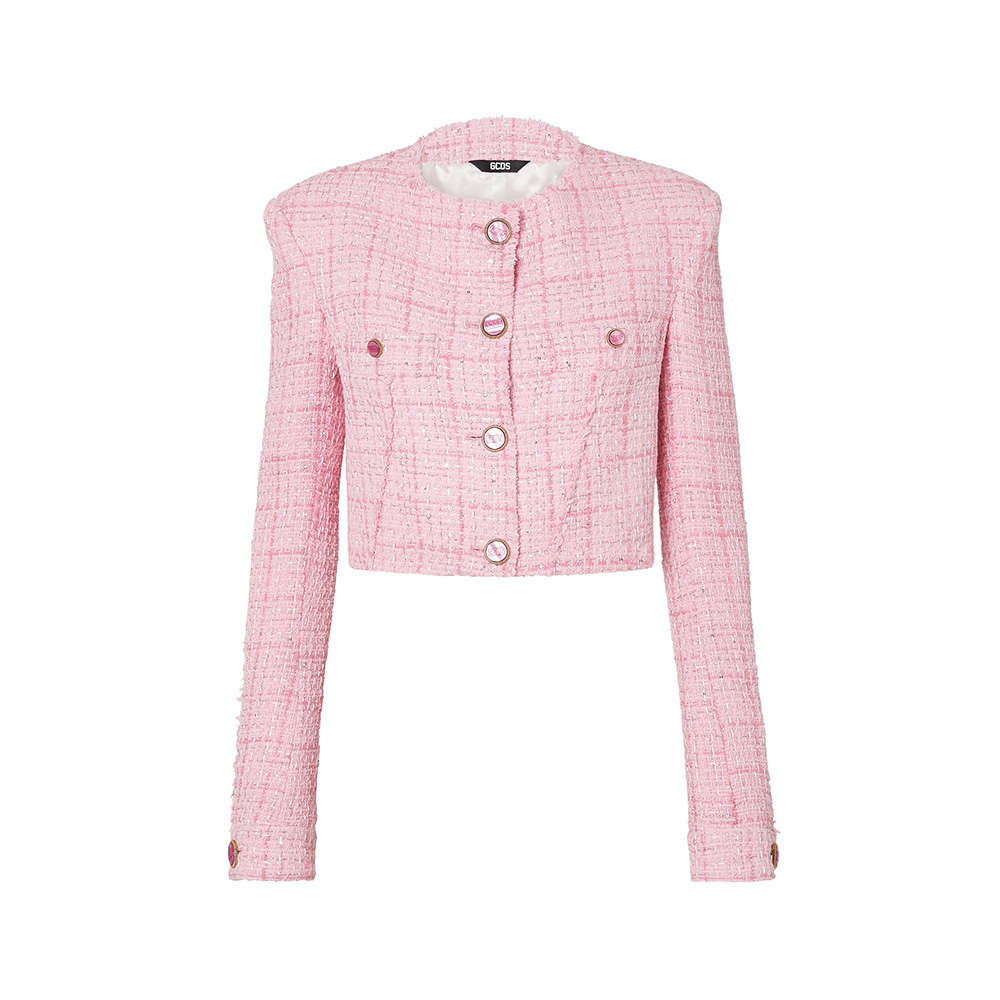 트위드 크롭 자켓